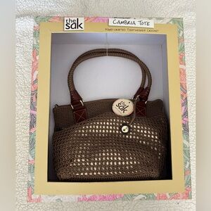 New in Box - The Sak Cambria hand-crocheted medium Tote
